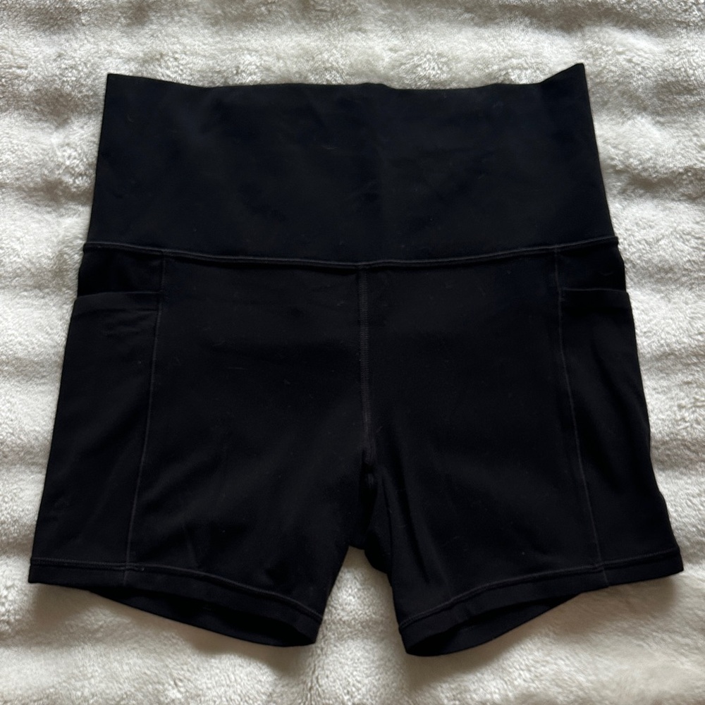 Athleta Women's High Waist Black Shorts